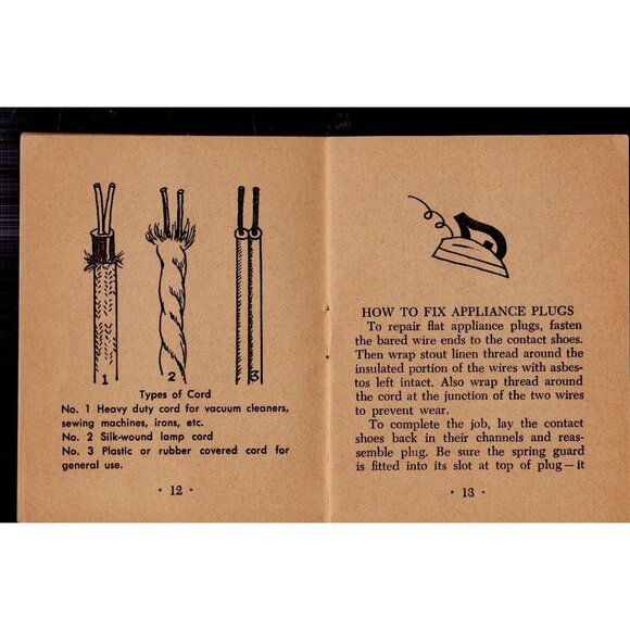 Fix Your Own Electrical Appliances 1963 Ottenheimer Pygmy Book DIY 32p Vintage - Picture 5 of 6
